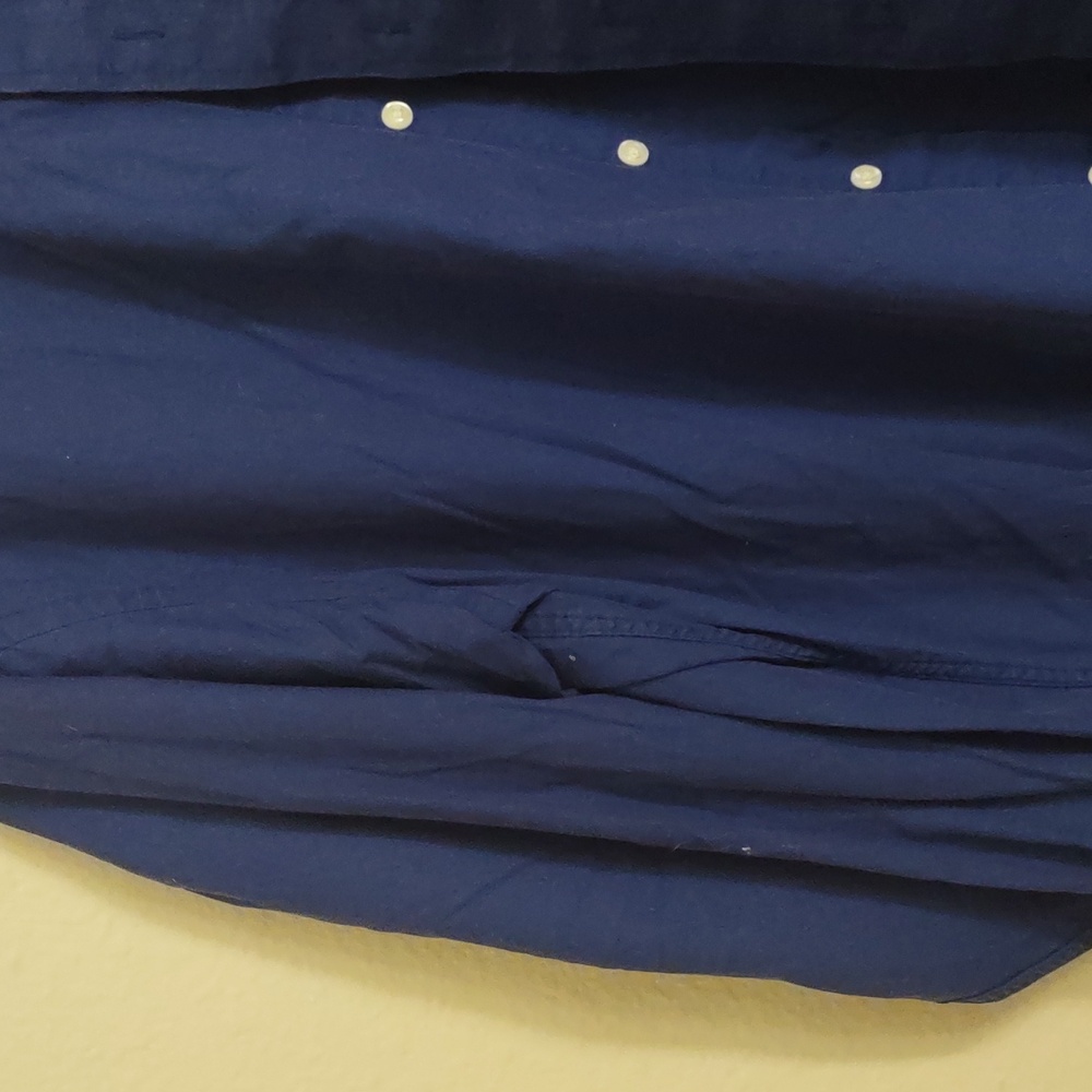SLIGHTLY USED IZOD ROYAL BLUE SIZE XLARGE LONG SLEEVE BUTTON DOWN - Picture 6 of 14